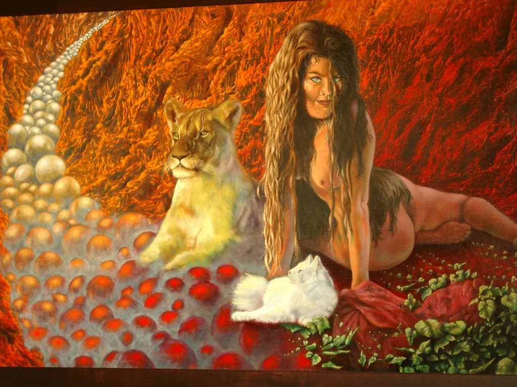 Drie katachtige (2) by Li-jia Fan