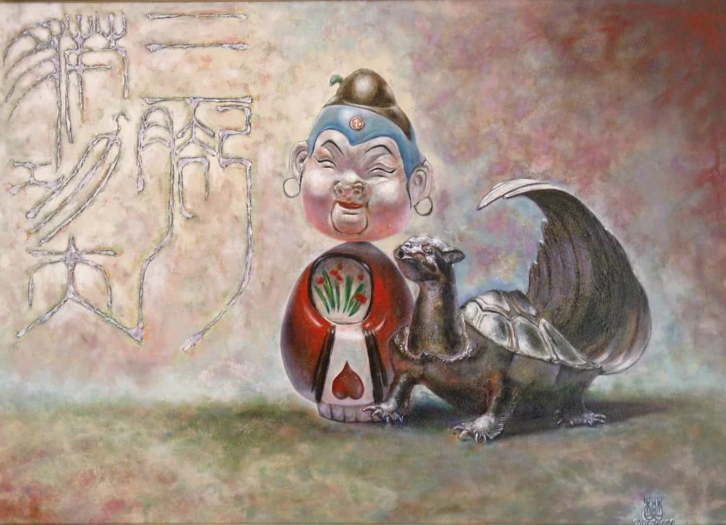 Pop en schildpad by Li-jia Fan